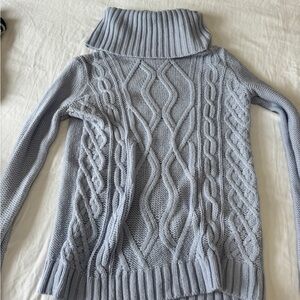 Forever 21 Light blue Cowl Neck Sweater